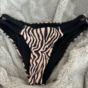 Zebra Print Bikini Bottoms